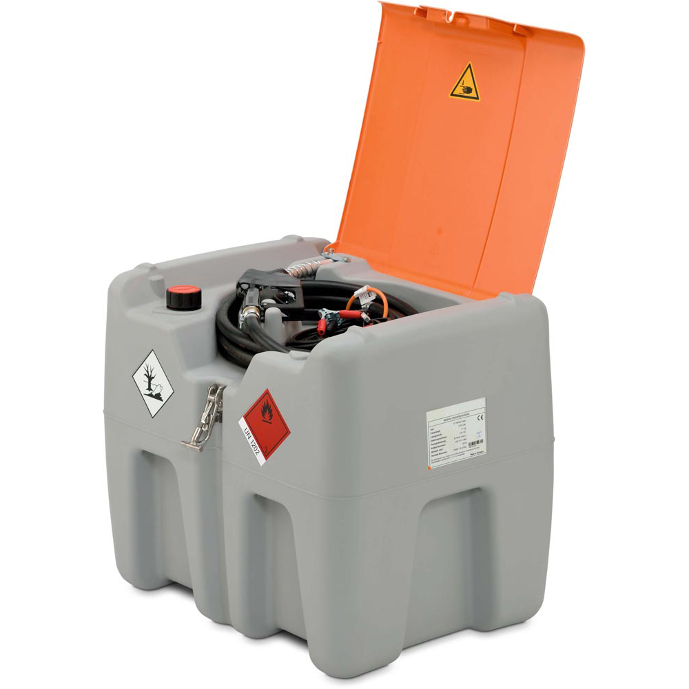 Dieseltankstation, Vol. 210 l, Deckel,  Elektropumpe 12 V, 40 l/, Zapfpistole