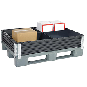 Aufsatzrahmen-Raumteiler PE-RE schwarz