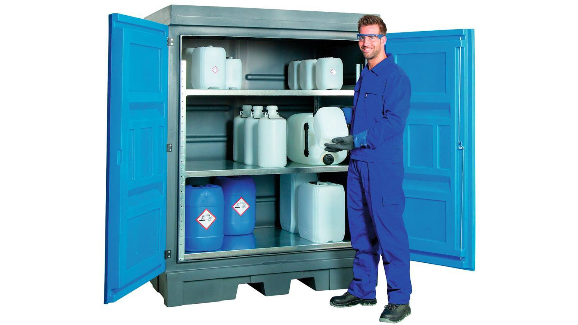 Gefahrstoffdepot aus Polyethylen