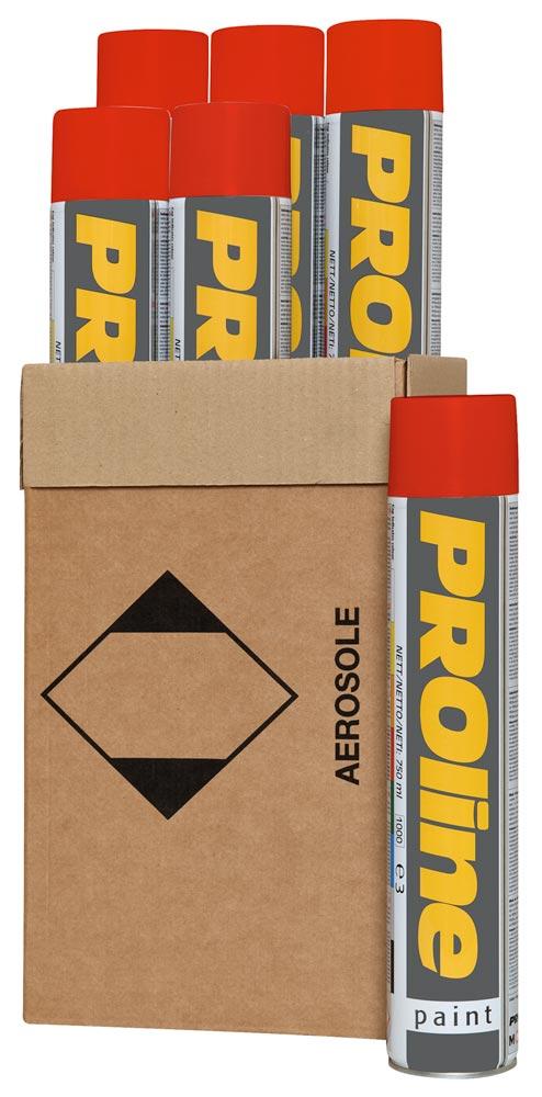 Bodenmarkierung, Bodenmarkierfarbe rot, VE 6 Stück