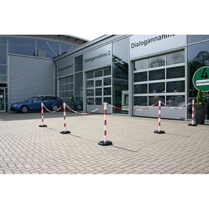 Kettenpfosten aus Kunststoff