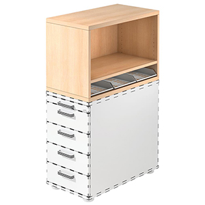 Aufsatzregal für Standcontainer