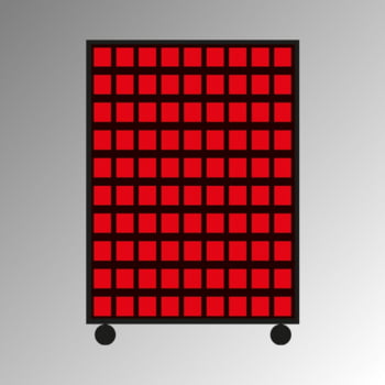 Lagerregal - Rollwagen mit Sichtlagerkästen