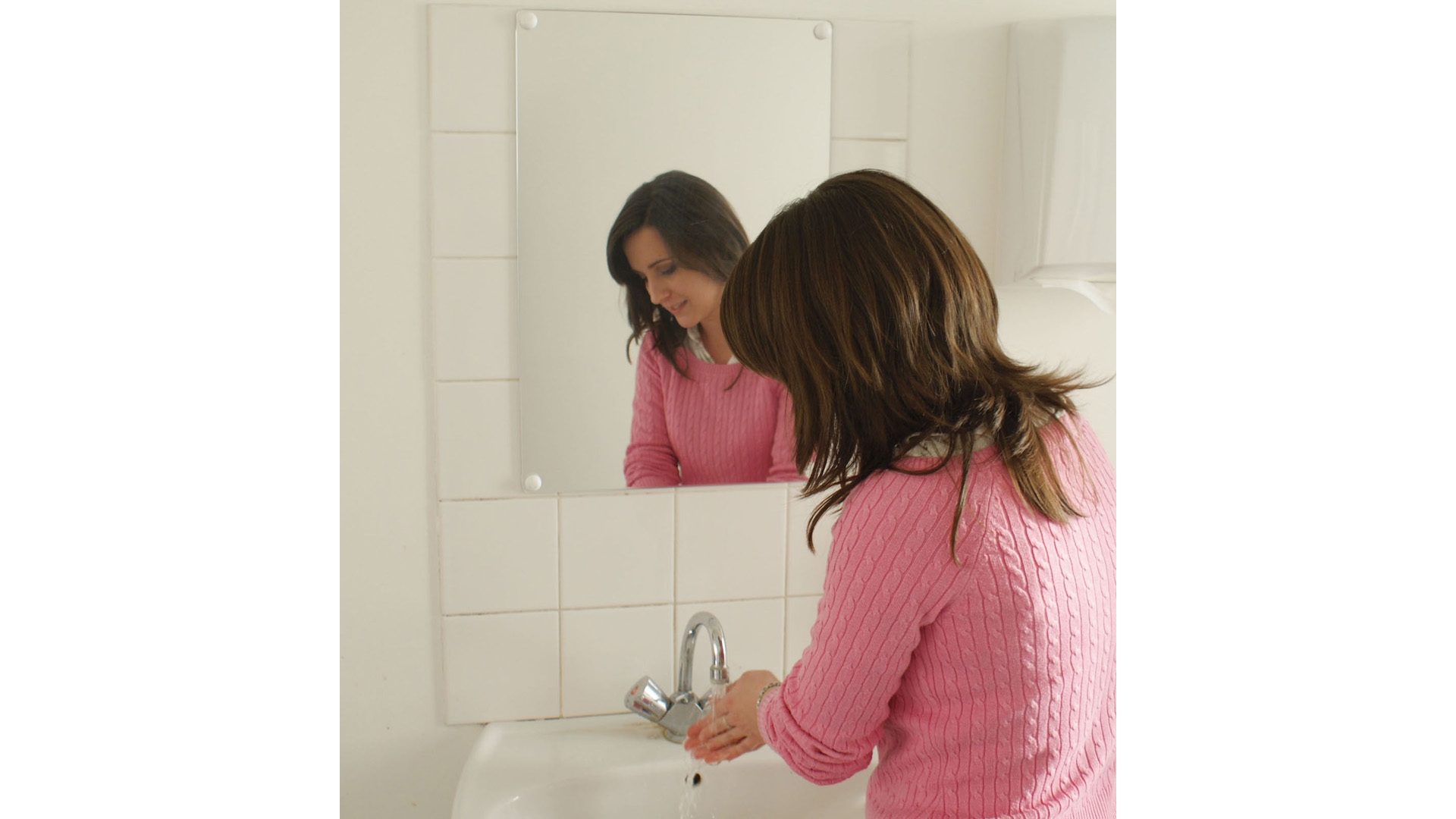 Flachspiegel ohne Rahmen, Spiegelfläche BxH 400x1200 mm, Gewicht 6 kg