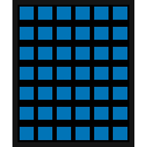 Magazinschrank ohne Türen, BxTxH 680x280x820 mm, RAL 5007 brilliantblau, Fachlast 50 kg, Anzahl Kästen: 42xGr. 5