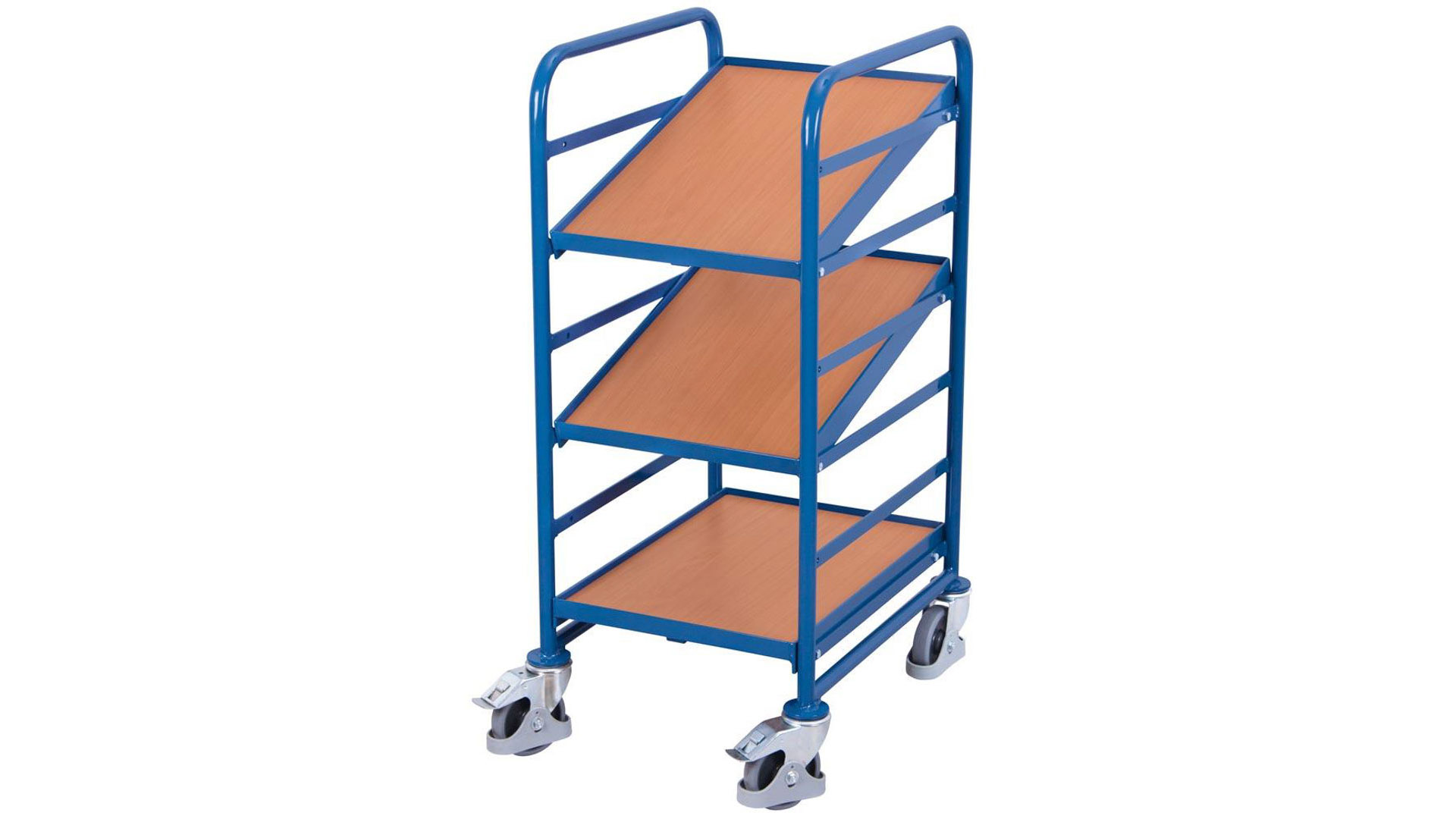 Eurokastenwagen für 3 Eurokästen - Ladefläche 410 x 610 mm - Traglast 200 kg - enzianblau